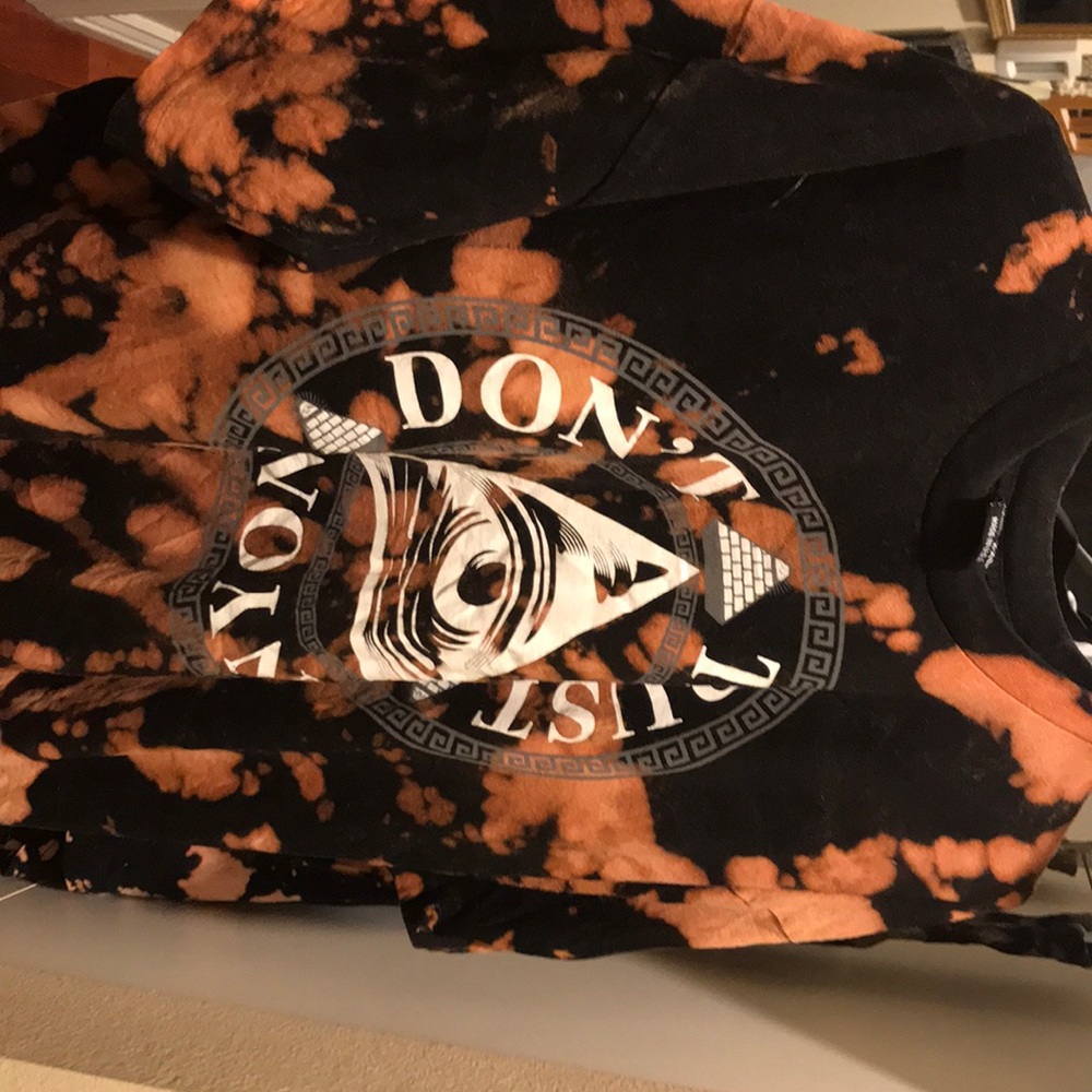 Don’t trust anyone custom bleach tye dye shirt